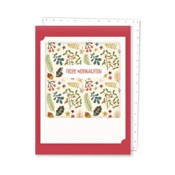 Pickmotion Mini Pic Klappkarte "Frohe Weihnachten Zweige & Beeren" 