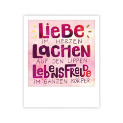 Pickmotion Mini Pic Karte "Liebe im Herzen"