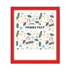 Pickmotion Mini Pic Klappkarte "Frohes Fest Zweige&Zapfen" 