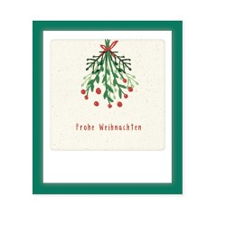 Pickmotion Mini Pic Klappkarte "Frohe Weihnachten Mistelzweig" 