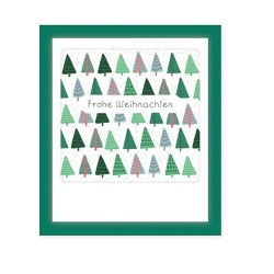 Pickmotion Mini Pic Klappkarte "Frohe Weihnachten Trees" 