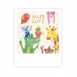 Pickmotion Mini Pic Karte "Alles Gute Tierparty"