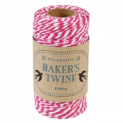 Bakers Twine Rosapink Weiß