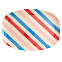 Melamin Platte Candy Stripes 