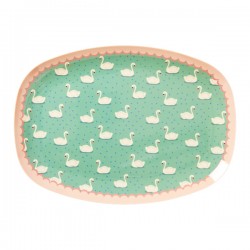 Melamin Platte Swans 