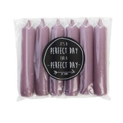 Kerzen 6er Set "Mauve" 