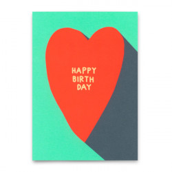 Deli Cards Postkarte "Happy Birthday Herz"