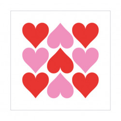 Servietten "Hearts"