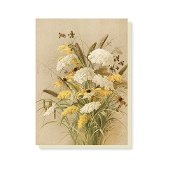 kleine Vintage Klappkarte "Country Flowers"