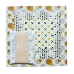 Bienenwachstuch Set "Mustermix Arrow" 