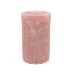Stumpenkerze 10cm x 15cm Altrosa, 120 Stunden