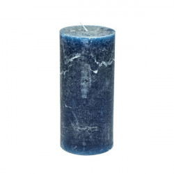 Stumpenkerze 7cm x 15cm Dunkelblau