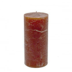 Stumpenkerze 7cm x 15cm Cognac