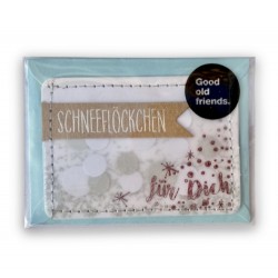 Kleine Karte "Schneeflöckchen für Dich" 