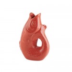 Fisch Vase Monsieur Carafon S Coral Red 