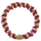 Kknekki Haargummi Bordeaux Beige Glitter
