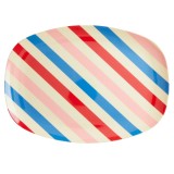 Melamin Platte Candy Stripes 