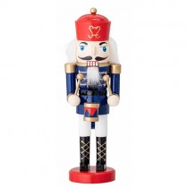 Deko Nussknacker mit blauer Jacke