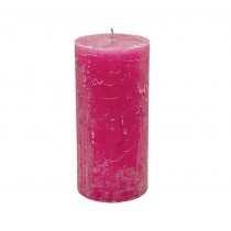 Stumpenkerze 7cm x 15cm Pink 