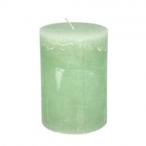 Stumpenkerze 10cm x 15cm Light Green, 120 Stunden
