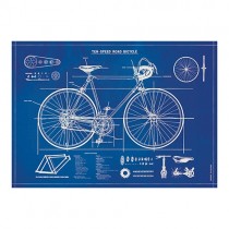 Poster "Fahrrad Blueprint"