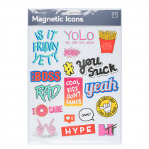 Magnetic Icons Set "Yeah"