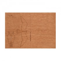 Holzbastelkarte Möwe