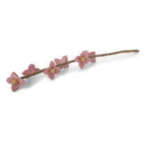 Filz Blumenzweig Rosa