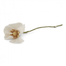 Filz Mohn White 