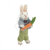 Filz Anhänger Hase mit Karotte