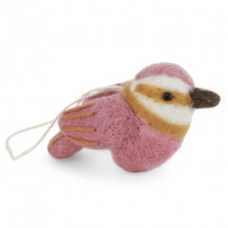 Filz Vogel Zeisig Rosa