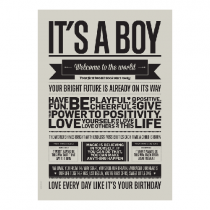 Poster "It's a boy"