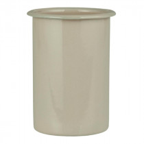 Emaille Gefäß 12cm Sand 