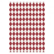 5 Meter Geschenkpapier Harlekin Rot 