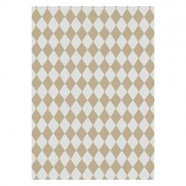 5 Meter Geschenkpapier Harlekin Beige 