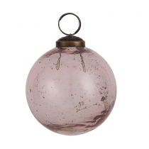 Glaskugel "Pebbled" Rosa 8cm