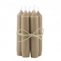 Stabkerzen 8er Set Milky Brown