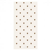 Servietten "Braune Herzen" 