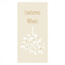 Servietten "Christmas Wishes" Mistelzweig