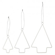 TREE Anhänger Set  Weiß