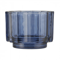 Teelichtglas "Valencia" Blau