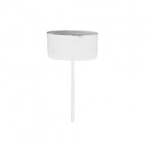 Teelichthalter mit Spieß "Vintage White"