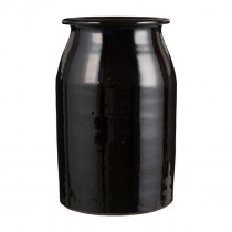 Vase Campagnard Schwarz 18cm