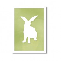 Karte Hase Grün