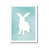 Karte Hase Blau