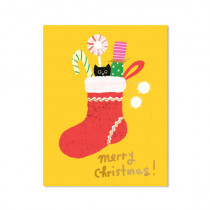 Karte Wintersocke Christmas Stockings
