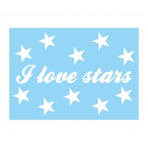 Karte "I love stars"