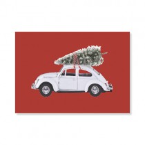 Karte "Oh Tannenbaum" Rot