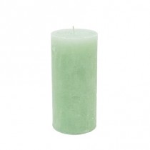 Stumpenkerze 7cm x 15cm Light Green