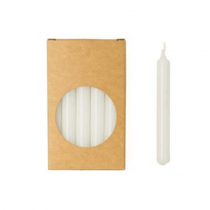 20er Kerzen Set 10cm Weiß